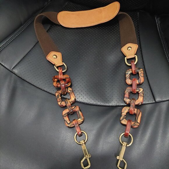 Rare Authentic Louis Vuitton Stephen Sprouse Tortoise Resin Shoulder Strap - Picture 1 of 6